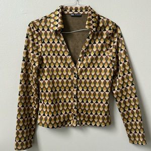 Zara button-up top